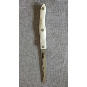 Cutco 1721 KA Serrated Knife Pearl White Handle Made in the USA Trimmer, Slicing